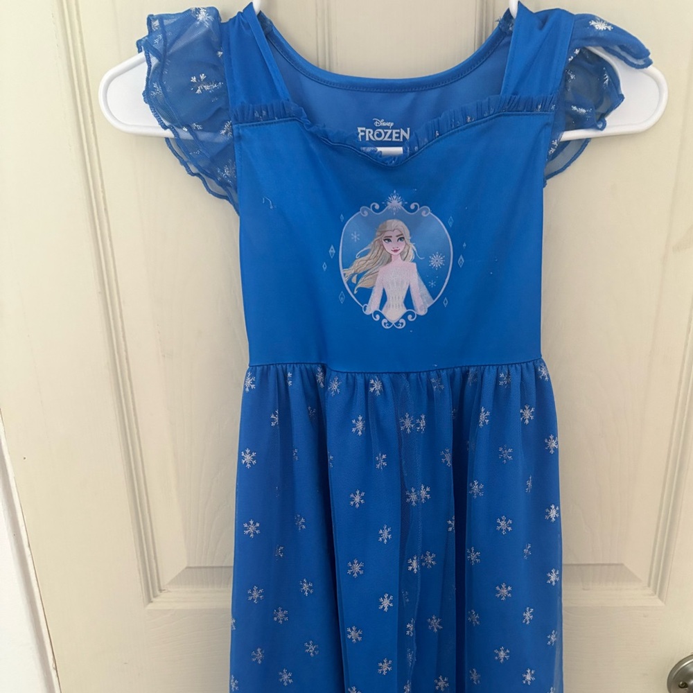 Disney Frozen Blue Ruffled Dress